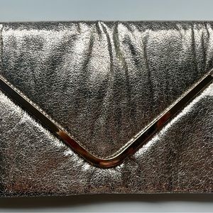 Bebe gold envelope clutch